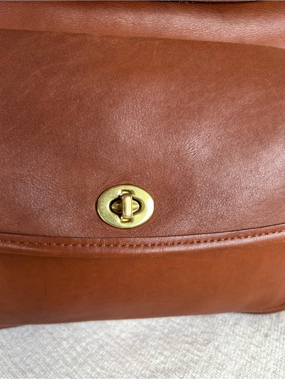 EUC Vintage Coach Taft British Tan - Picture 8 of 16